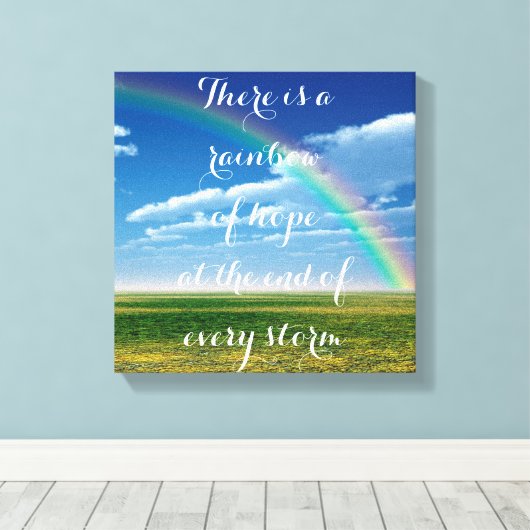 Rainbow of Hope Canvas Afdruk (Insitu (Houten vloer))