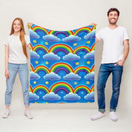 Rainbow of Hope - Gezellige babydeken Fleece Deken