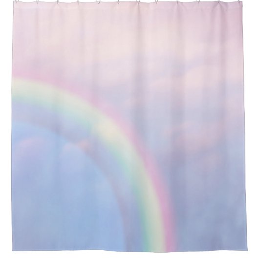 Rainbow of hope - pastel, douchegordijn (Voorkant)