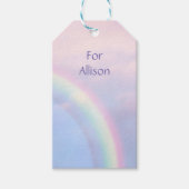 Rainbow of hope - pastel, gave labels cadeaulabel (Voorkant)