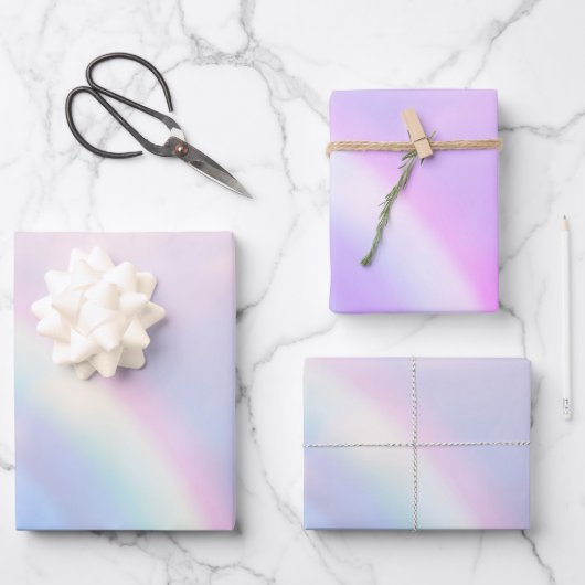 Rainbow of hope - pastel, inpakpapier vel (Voorkant)