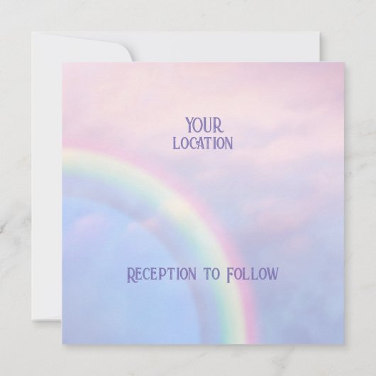 Rainbow of hope - pastel, kaart (Achterkant)