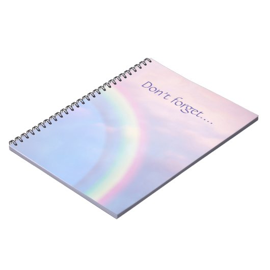 Rainbow of hope - pastel, notitieboek (Linkerzijde)