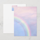 Rainbow of hope - pastel, notitiekaartje (Voorkant / Achterkant)