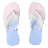 Rainbow of hope - pastel, teenslippers (Voetbed)