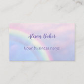 Rainbow of hope - pastel, visitekaartje (Voorkant)