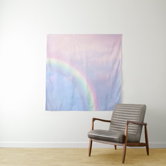 Rainbow of hope - pastel, wandkleed (In situ)