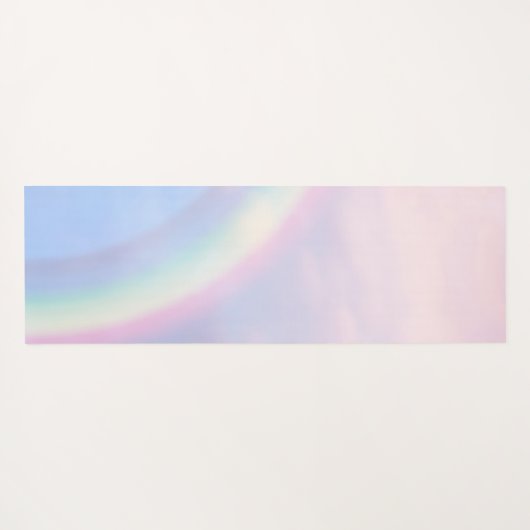 Rainbow of hope - pastel, yogamat (Achterkant (horizontaal))