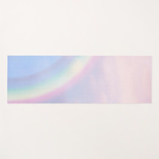 Rainbow of hope - pastel, yogamat (Voorkant (horizontaal))