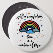 Rainbow of Hope Ronde Button 6,0 Cm (Voorkant /achterkant)