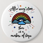 Rainbow of Hope Ronde Button 6,0 Cm (Voorkant)