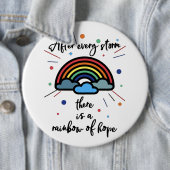 Rainbow of Hope Ronde Button 6,0 Cm (In situ)