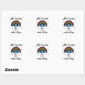 Rainbow of Hope Ronde Sticker (Vel)
