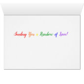 Rainbow of Love - Leuke kleurrijke handgeschilderd (Binenzijde Horizontaal (Onderkant))