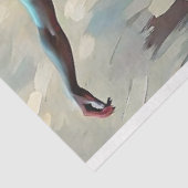 Rainbow Oil Ballerina Art Decoupage Tissuepapier (Detail)