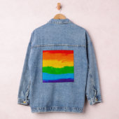 Rainbow Oil Paint LGBT Pride Denim Jacket – LGBTQ+ (Hangar)