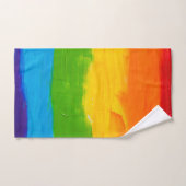 Rainbow Oil Paint Pride Badhanddoek Set – LGBTQ+ Bad Handdoek (Handdoek)