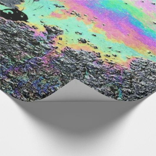 Rainbow Oil Slick Cadeaupapier (Hoek)