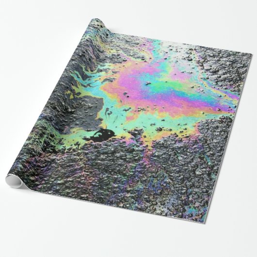 Rainbow Oil Slick Cadeaupapier (Uitgerold)