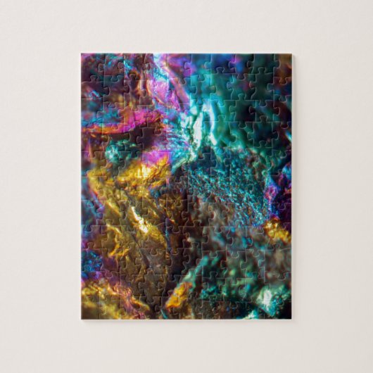 Rainbow Oil Slick Crystal Rock Legpuzzel (Verticaal)