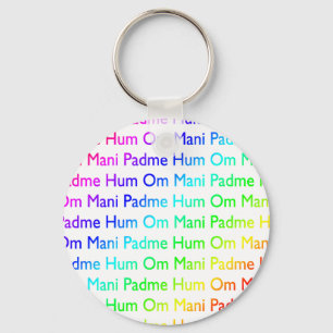 Rainbow Om Mani Padme Hum Sleutelhanger