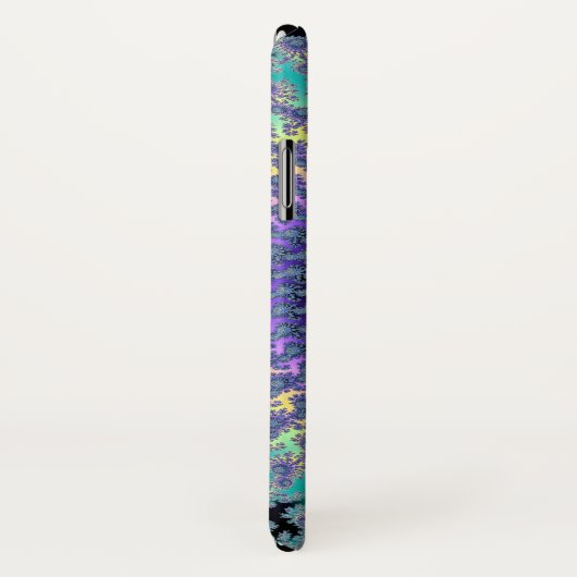 Rainbow Om Yin-Yang Fractal iPhone X Hoesje (Achterkant / rechts)