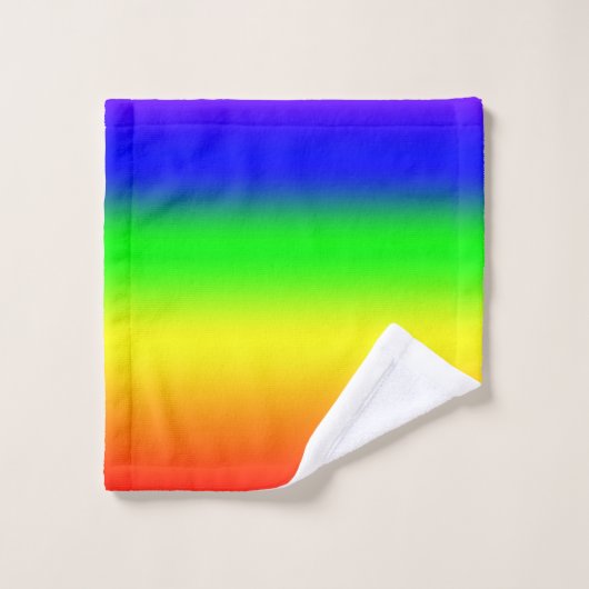 Rainbow Ombre Bad Handdoek (Wasdoekje)