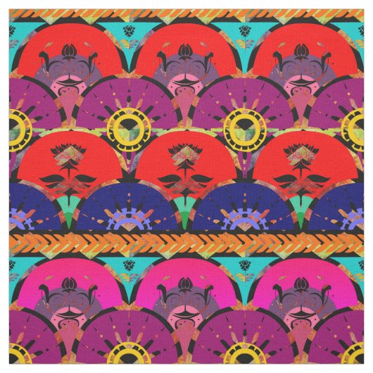 Rainbow Ombre | Bright Boho Sunrise Stof (Swatch)
