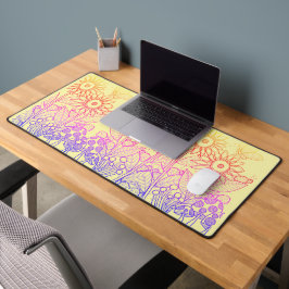 Rainbow Ombre Butterfly & Ladybugs Bureaumat