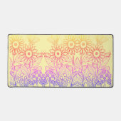 Rainbow Ombre Butterfly & Ladybugs Bureaumat (Voorkant)