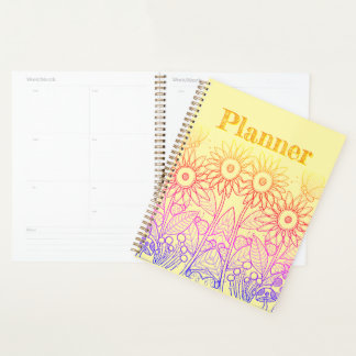 Rainbow Ombre Butterfly & Ladybugs Planner