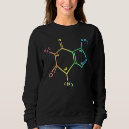 Rainbow Ombre Caffeine Molecule Sweatshirt