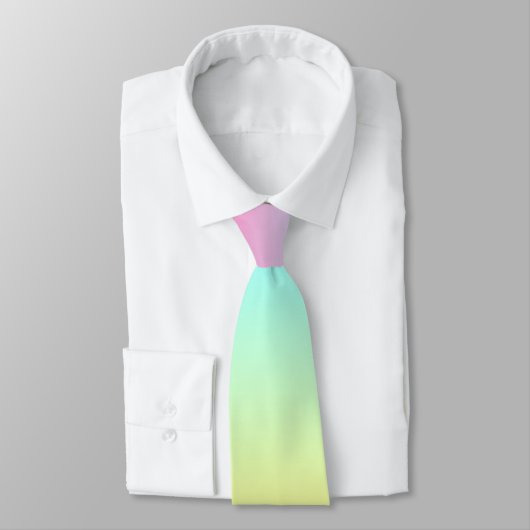 Rainbow Ombre Color Stropdas voor papa (Gebonden)