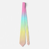 Rainbow Ombre Color Stropdas voor papa (Voorkant)