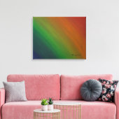 Rainbow Ombre | Colorful Gay Pride Flag Abstract Canvas Afdruk (Insitu (Woonkamer))