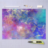 Rainbow Ombre en Gold Fire Opal Pattern Tissuepapier (Craft)