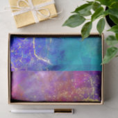 Rainbow Ombre en Gold Fire Opal Pattern Tissuepapier (Geschenk)