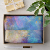 Rainbow Ombre en Gold Fire Opal Pattern Tissuepapier (Geschenk)