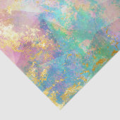 Rainbow Ombre en Gold Fire Opal Pattern Tissuepapier (Detail)