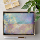 Rainbow Ombre en Gold Fire Opal Pattern Tissuepapier (Geschenk)