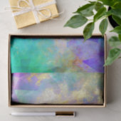 Rainbow Ombre en Gold Fire Opal Pattern Tissuepapier (Geschenk)