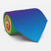 Rainbow Ombre Gay Pride Business Kantoor Stropdas (Opgerold)