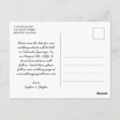 Rainbow Ombre Gay Wedding Save the Date Briefkaart (Achterkant)