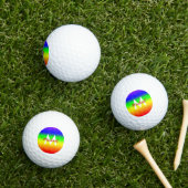 Rainbow Ombre Golfballen (Insitu Gras)