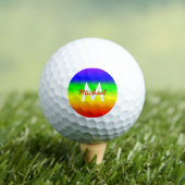 Rainbow Ombre Golfballen (Insitu Shirt)