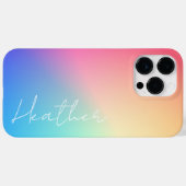 Rainbow Ombre Gradient Case-Mate iPhone Case (Achterkant (horizontaal))