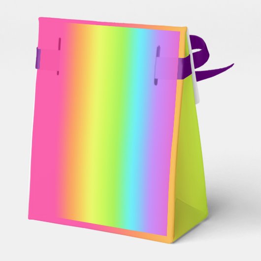 Rainbow Ombre Gradient Verjaardagsfeestje Favor Bo Bedankdoosjes (Achterkant)