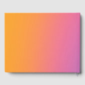 Rainbow Ombre gradiënt vervagen Abstract ontwerp Gastenboek (Achterkant)