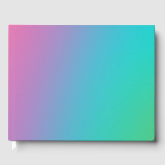 Rainbow Ombre gradiënt vervagen Abstract ontwerp Gastenboek (Voorkant)