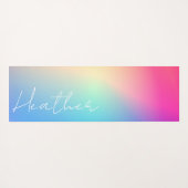 Rainbow Ombre Gradient Yogamat (Achterkant (horizontaal))